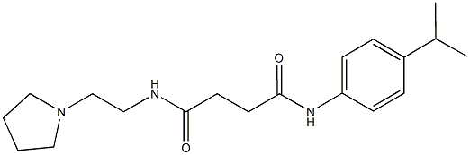 N~1~-(4-isopropylphenyl)-N~4~-[2-(1-pyrrolidinyl)ethyl]succinamide Struktur