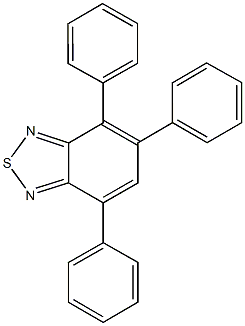 4,5,7-triphenyl-2,1,3-benzothiadiazole Struktur