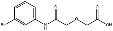 [2-(3-bromoanilino)-2-oxoethoxy]acetic acid Struktur