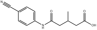 5-(4-cyanoanilino)-3-methyl-5-oxopentanoic acid Struktur