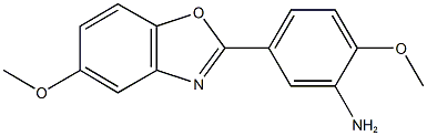 2-methoxy-5-(5-methoxy-1,3-benzoxazol-2-yl)phenylamine Struktur