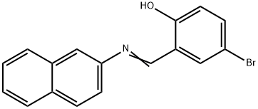 4-bromo-2-[(2-naphthylimino)methyl]phenol Struktur