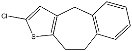 2-chloro-9,10-dihydro-4H-benzo[4,5]cyclohepta[1,2-b]thiophene Struktur