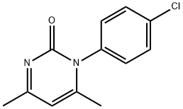 1-(4-chlorophenyl)-4,6-dimethyl-2(1H)-pyrimidinone Struktur