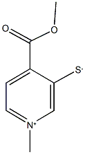 4-(methoxycarbonyl)-1-methyl-3-pyridiniumylsulfide Struktur