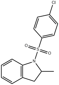 1-[(4-chlorophenyl)sulfonyl]-2-methylindoline Struktur