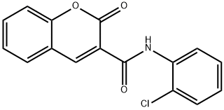 N-(2-chlorophenyl)-2-oxo-2H-chromene-3-carboxamide Struktur