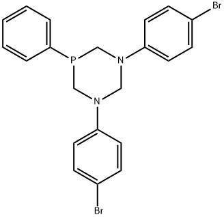 1,3-bis(4-bromophenyl)-5-phenyl-1,3,5-diazaphosphinane Struktur