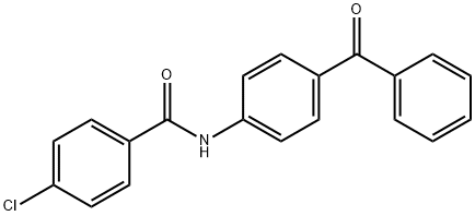 N-(4-benzoylphenyl)-4-chlorobenzamide Struktur