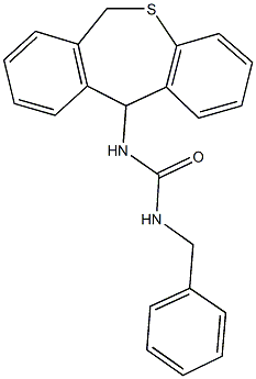 N-benzyl-N'-(6,11-dihydrodibenzo[b,e]thiepin-11-yl)urea Struktur