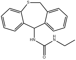 N-(6,11-dihydrodibenzo[b,e]thiepin-11-yl)-N'-ethylurea Struktur