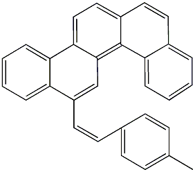 8-[2-(4-methylphenyl)vinyl]benzo[c]chrysene Struktur