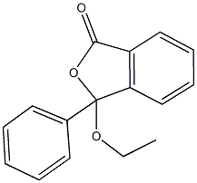 3-ethoxy-3-phenyl-2-benzofuran-1(3H)-one Struktur