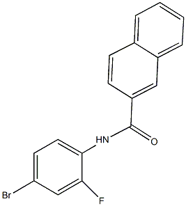 N-(4-bromo-2-fluorophenyl)-2-naphthamide Struktur