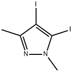 4,5-diiodo-1,3-dimethyl-1H-pyrazole Struktur