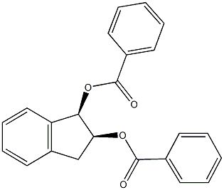 2-(benzoyloxy)-2,3-dihydro-1H-inden-1-yl benzoate Struktur