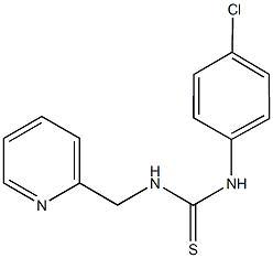 N-(4-chlorophenyl)-N'-(2-pyridinylmethyl)thiourea Struktur