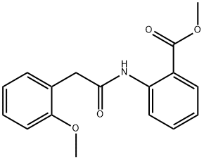 methyl 2-{[(2-methoxyphenyl)acetyl]amino}benzoate Struktur