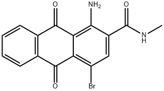 1-amino-4-bromo-N-methyl-9,10-dioxo-9,10-dihydro-2-anthracenecarboxamide Struktur