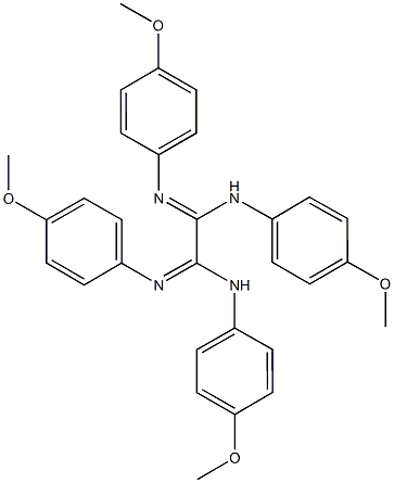 N~1~,N~2~,N'~1~,N'~2~-tetrakis(4-methoxyphenyl)ethanediimidamide Struktur