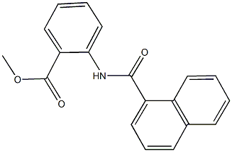 methyl 2-(1-naphthoylamino)benzoate Struktur