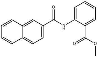 methyl 2-(2-naphthoylamino)benzoate Struktur