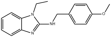 N-(1-ethyl-1H-benzimidazol-2-yl)-N-(4-methoxybenzyl)amine Struktur