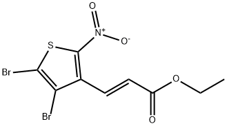 ethyl 3-{4,5-dibromo-2-nitro-3-thienyl}acrylate Struktur