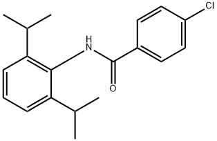 4-chloro-N-(2,6-diisopropylphenyl)benzamide Struktur