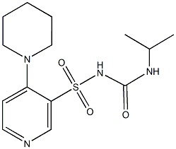 3-({[(isopropylamino)carbonyl]amino}sulfonyl)-4-(1-piperidinyl)pyridine Struktur