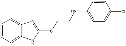 N-[2-(1H-benzimidazol-2-ylsulfanyl)ethyl]-4-chloroaniline Struktur