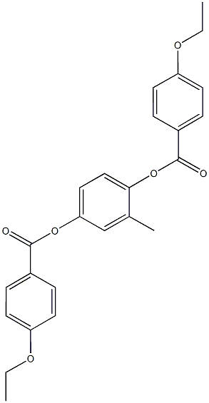 4-[(4-ethoxybenzoyl)oxy]-2-methylphenyl 4-ethoxybenzoate Struktur