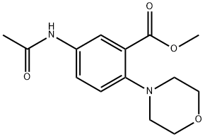 methyl 5-(acetylamino)-2-(4-morpholinyl)benzoate Struktur