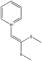 1-[2,2-bis(methylthio)vinyl]pyridinium Struktur