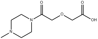 [2-(4-methyl-1-piperazinyl)-2-oxoethoxy]acetic acid Struktur