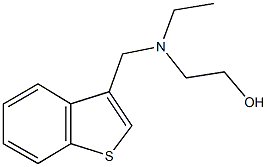 2-[(1-benzothien-3-ylmethyl)(ethyl)amino]ethanol Struktur