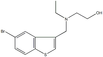 2-[[(5-bromo-1-benzothien-3-yl)methyl](ethyl)amino]ethanol Struktur