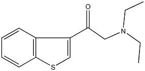 1-(1-benzothien-3-yl)-2-(diethylamino)ethanone Struktur