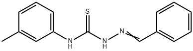 benzaldehyde N-(3-methylphenyl)thiosemicarbazone Struktur