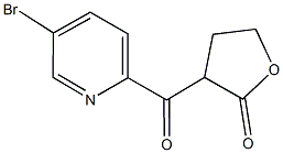 3-[(5-bromo-2-pyridinyl)carbonyl]dihydro-2(3H)-furanone Struktur