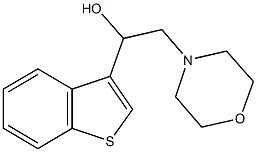 1-(1-benzothien-3-yl)-2-(4-morpholinyl)ethanol Struktur