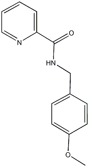 N-(4-methoxybenzyl)-2-pyridinecarboxamide Struktur