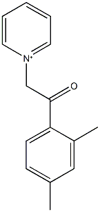 1-[2-(2,4-dimethylphenyl)-2-oxoethyl]pyridinium Struktur