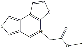 5-(2-methoxy-2-oxoethyl)dithieno[2,3-b:3,4-d]pyridin-5-ium Struktur