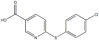 6-[(4-chlorophenyl)sulfanyl]nicotinic acid Struktur