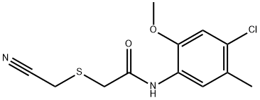 N-(4-chloro-2-methoxy-5-methylphenyl)-2-[(cyanomethyl)sulfanyl]acetamide Struktur