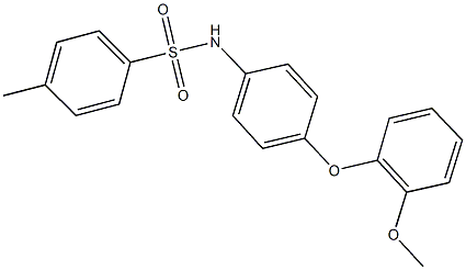 N-[4-(2-methoxyphenoxy)phenyl]-4-methylbenzenesulfonamide Struktur