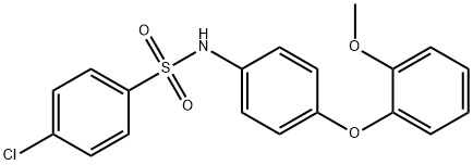 4-chloro-N-[4-(2-methoxyphenoxy)phenyl]benzenesulfonamide Struktur