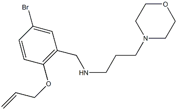 N-[2-(allyloxy)-5-bromobenzyl]-N-[3-(4-morpholinyl)propyl]amine Struktur