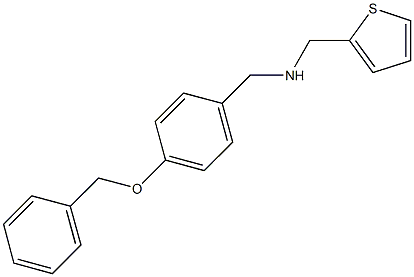 N-[4-(benzyloxy)benzyl]-N-(2-thienylmethyl)amine Struktur